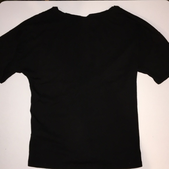 Top shop black tee corset look hook front size 2 - Picture 4 of 9